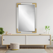 Chloette Iron Framed Vanity Wall Mirror