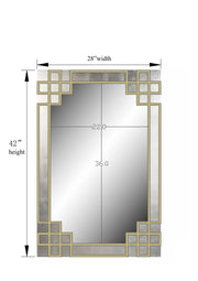 Elegant Overlay Wall Mirror