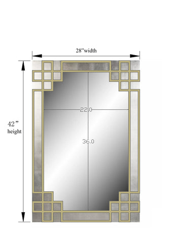 Elegant Overlay Wall Mirror
