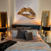 Harmony Scalloped Gold Leaf Full Length Mirror