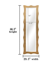 Harmony Scalloped Gold Leaf Full Length Mirror