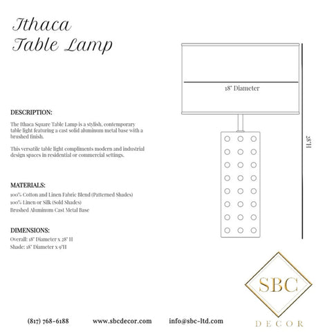 ITHACA TABLE LAMP