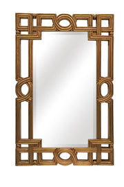 Artemis Antique Gold Openwork Frame Wall Mirror
