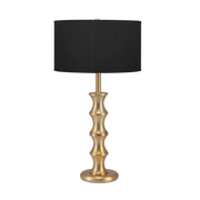Bamboo Table Lamp - Brushed Brass Finish Base
