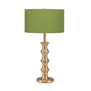 Bamboo Table Lamp - Brushed Brass Finish Base