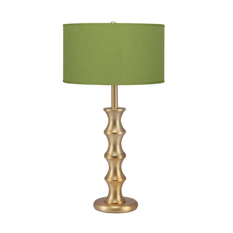Bamboo Table Lamp - Brushed Brass Finish Base