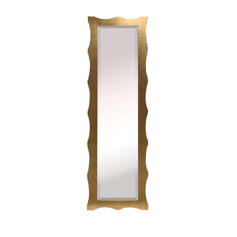 Harmony Scalloped Gold Leaf Full Length Mirror