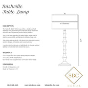 Nashville Bronze Buffet Lamp - Solid Shade Options