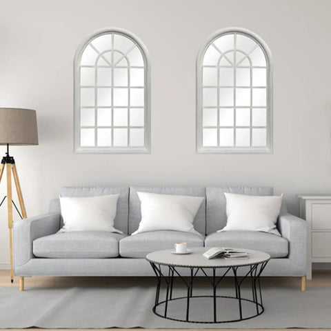 Arched Window Pane Mirror