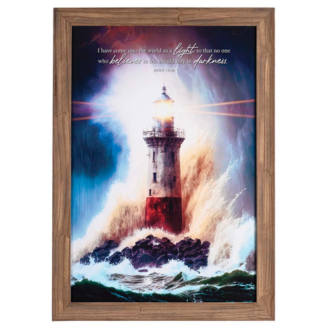 22 Framed Wall Art Stormy Lighthouse