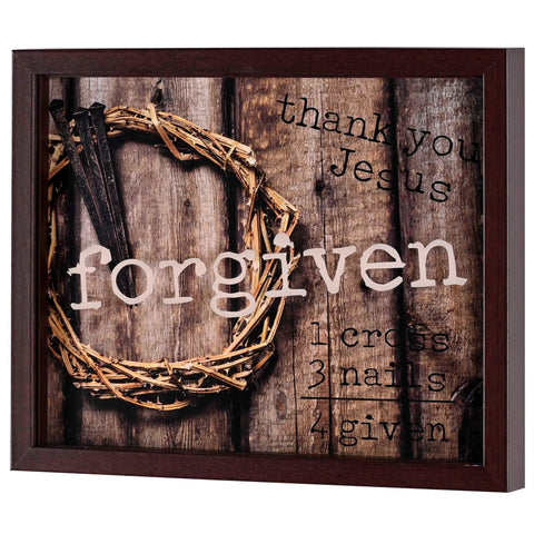 3 Framed Wall Art Forgiven 14x11