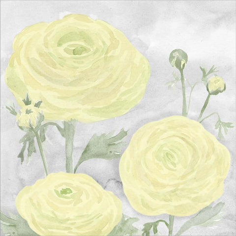 Peaceful Repose Gray & Yellow I by Tara Reed, Canvas Art