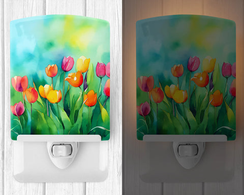 Tulips Ceramic Night Light