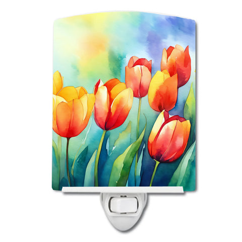 Tulips Ceramic Night Light