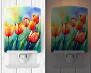 Tulips Ceramic Night Light