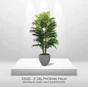 5' Artificial Double Phoenix Palm