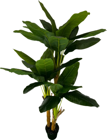 6' Deluxe Artificial Banana Plant (Tree) - 3 Stalk
