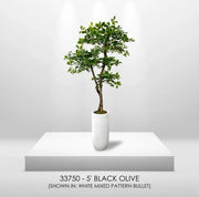 5' Artificial Black Olive Tree