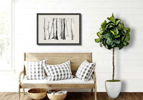 6.5' Artificial Topiary Fig Tree in Growers Pot