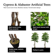 Handmade 6' Italian Black Olive Leaf Artificial Tree