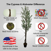 Handmade 6' Artificial Olive Tree - Real Touch Artificial Plant