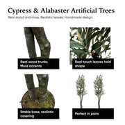 Handmade 6' Artificial Olive Tree - Real Touch Artificial Plant