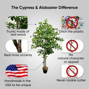 Handmade 5' Italian Black Olive Leaf Artificial Tree