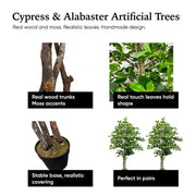 Handmade 5' Italian Black Olive Leaf Artificial Tree