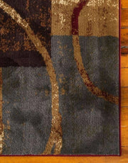 9x12 Feet Rustic red Beige Modern Geometric Large Area Rug