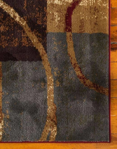 9x12 Feet Rustic red Beige Modern Geometric Large Area Rug