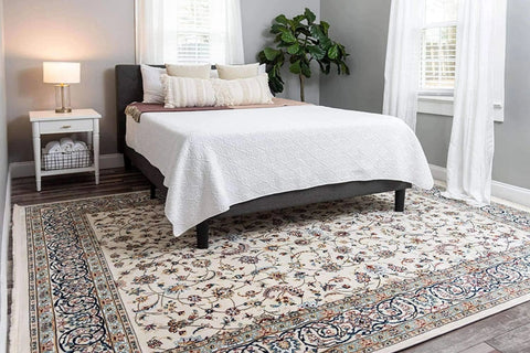 10x13 Feet Ivory Cream Floral Oriental Persian Area Rug