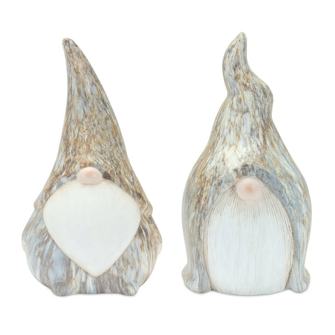 1 Gnome Set of 2 10.5H 11H Terra Cotta