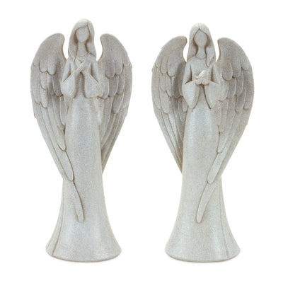 2 Angel Set of 2 11.75"H Resin