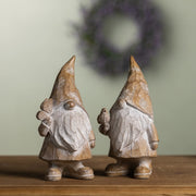 32 Carved Spring Gnome Figurine