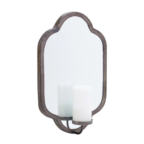 Mirror Wall Sconce Candle Holder
