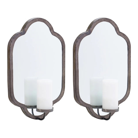 Mirror Wall Sconce Candle Holder