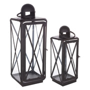 Traditional Curved Metal Lantern  - Pack Of: Set of 2 | Materials: Metal | Décor  style: Traditional