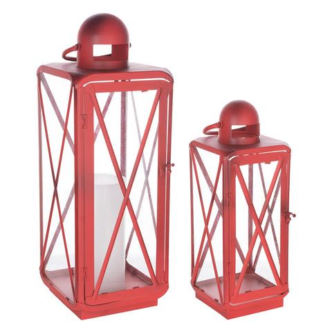 Traditional Curved Metal Lantern  - Pack Of: Set of 2 | Materials: Metal | Décor  style: Traditional