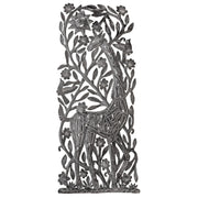 Reticulated Giraffe Looking Through Canopy