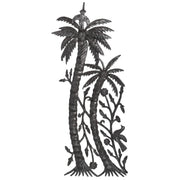 3D Double Palm Trees with Bird