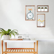 6 Rustic Farmhouse Rectangle Shadow Box Shelves