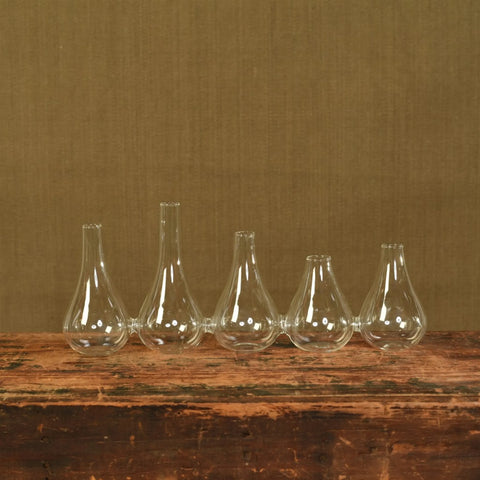 444 Quintuplet Set Of Five Joined Glass Vases
