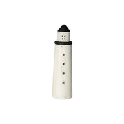2 White Jumbo Rustic Wooden Lighthouse Decor