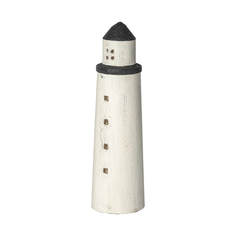 5White Jumbo Rustic Wooden Lighthouse Decor