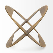 1 Gold Metal Geometric Decor Piece