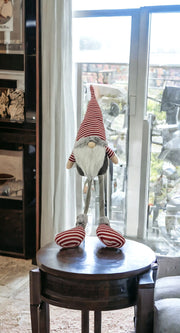 1 Groovy Red Stripe Sitting Gnome