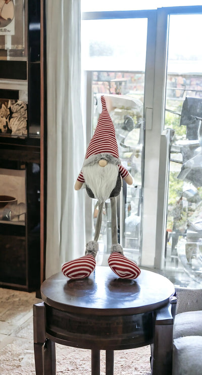 1 Groovy Red Stripe Sitting Gnome