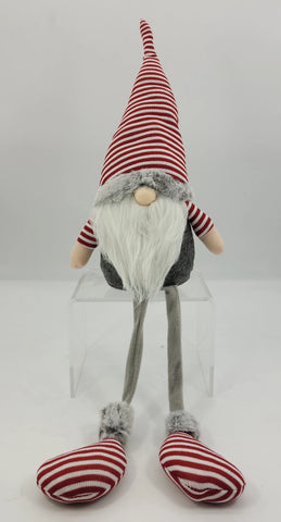 4 Groovy Red Stripe Sitting Gnome