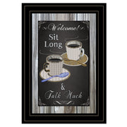 2 Talk Much Chalkboard Wall Art