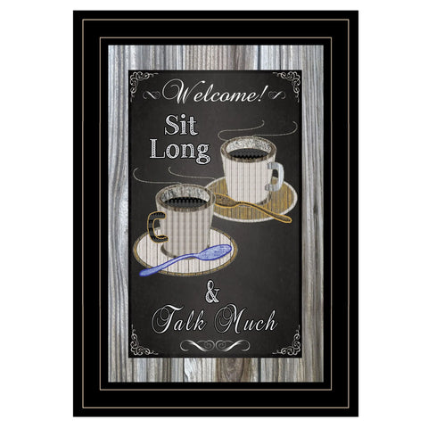 2 Talk Much Chalkboard Wall Art